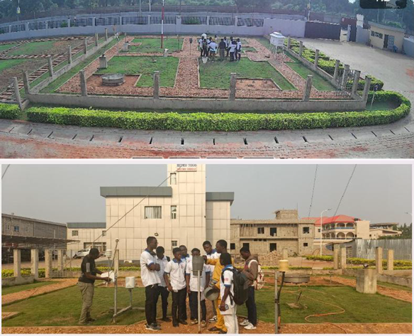 Photo1 : Séance de travail dans le Parc météo de Lomé